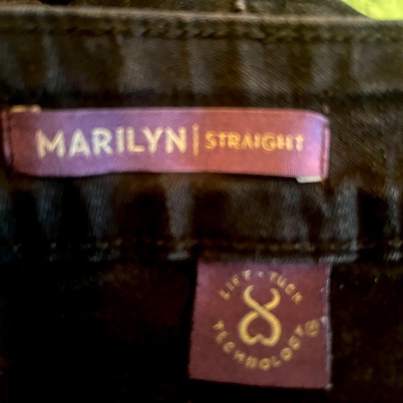 Petite length NYDJ dark wash blue jeans - Picture 2 of 4